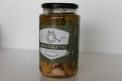 CUORI DI BROCCOLETTO DI CUSTOZA IN AGRODOLCE