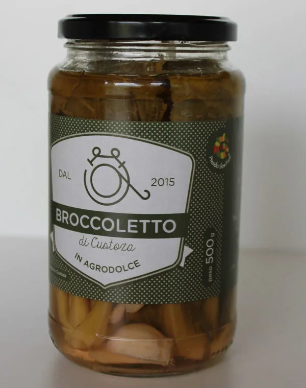 CUORI DI BROCCOLETTO DI CUSTOZA IN AGRODOLCE
